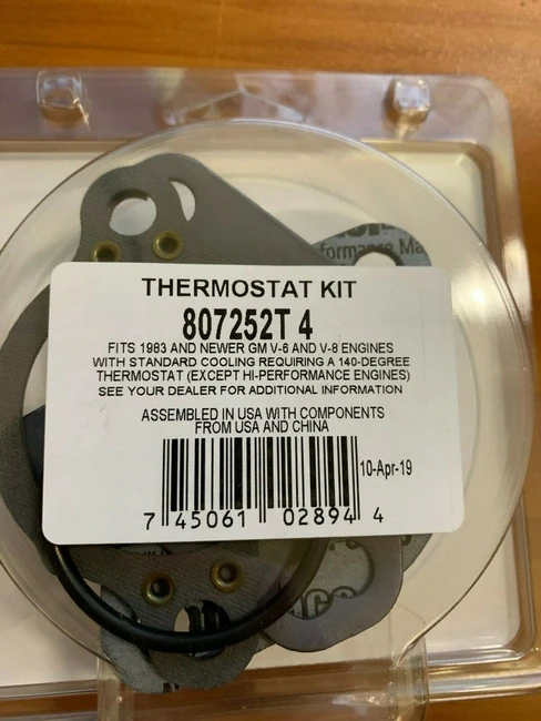 OEM Mercury MerCruiser Thermostat Kit 140 Degree 807252T 4 OEM Mercury MerCruiser Thermostat Kit 140 Degree 807252T 4