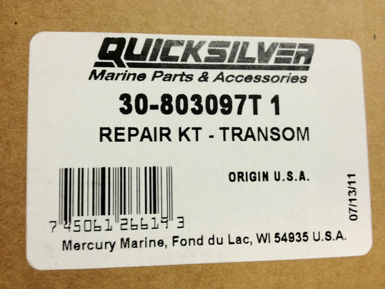 OEM MerCruiser Alpha Gen 1 R MR Bellows Seal / Repair Kit 30-803097T1
