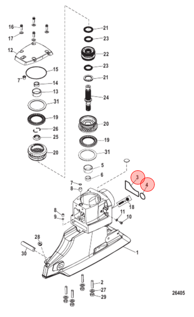 OEM MerCruiser Bravo 1/2/3/ Drive Install O-Ring Kit 16755Q1