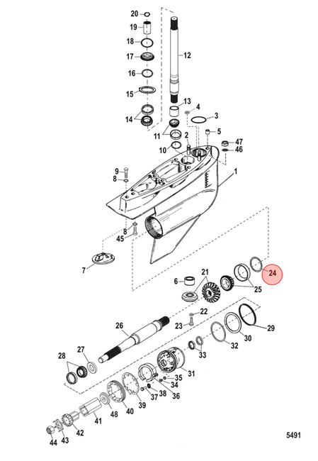OEM MerCruiser Shim Set  15-87157A1
