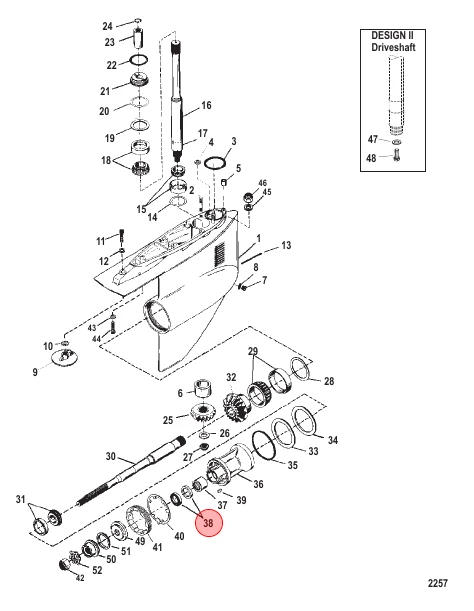 OEM MerCruiser Oil Seal Fish Line Cutter 814242 26-8M0245323 OEM MerCruiser Oil Seal Fish Line Cutter 814242 26-8M0245323