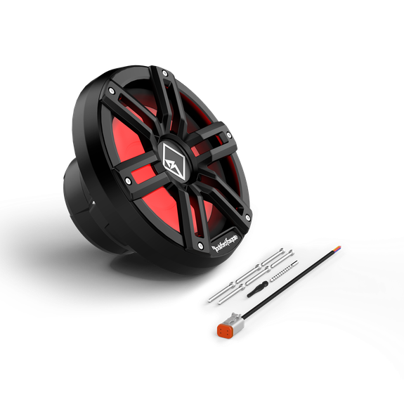 Rockford Fosgate M2 10" DVC 2-Ohm Color Optix Infinite Baffle Marine Subwoofer Black/Stainless M2D2-10IB