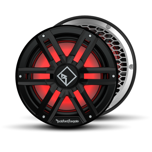 Rockford Fosgate M2 12" DVC 2 Ohm Color Optix Sealed Enclosure Marine Subwoofer Black M2D2-12SB