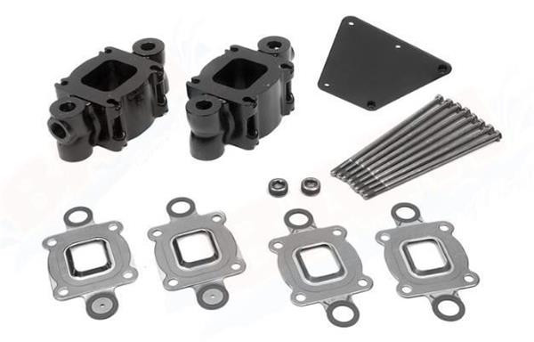 OEM MerCruiser V6/V8 "Dry Joint" Exhaust Riser 3" Spacer Kit (14 degree risers) (std cooling) 864929A3 OEM MerCruiser V6/V8 "Dry Joint" Exhaust Riser 3" Spacer Kit (14 degree risers) (std cooling) 864929A3