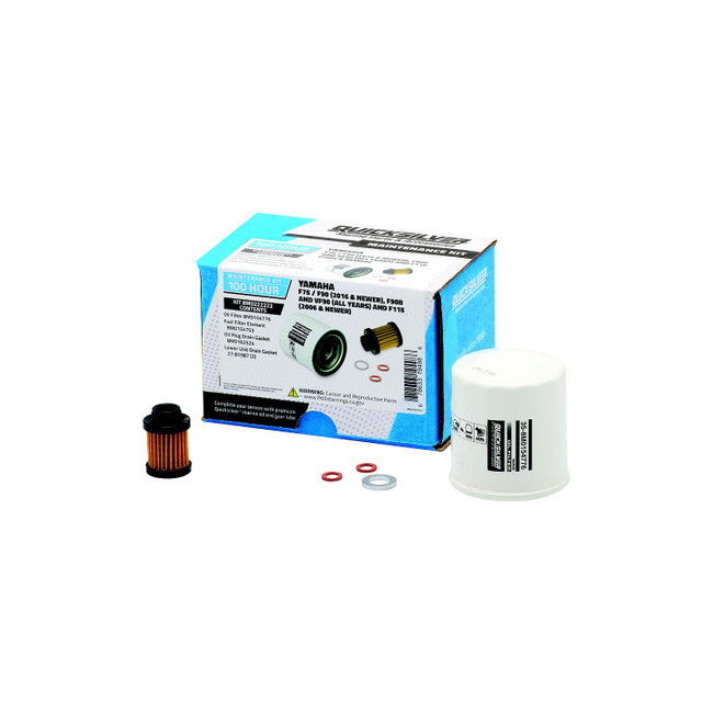 OEM Quicksilver/Mercury Maintenance Kit 100HP Yamaha F70-115HP 8M0222222 OEM Quicksilver/Mercury Maintenance Kit 100HP Yamaha F70-115HP 8M0222222