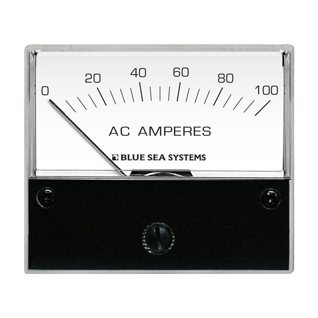 Blue Sea 8258 AC Analog Ammeter - 2-3/4" Face, 0-100 Amperes AC Blue Sea 8258 AC Analog Ammeter - 2-3/4" Face, 0-100 Amperes AC