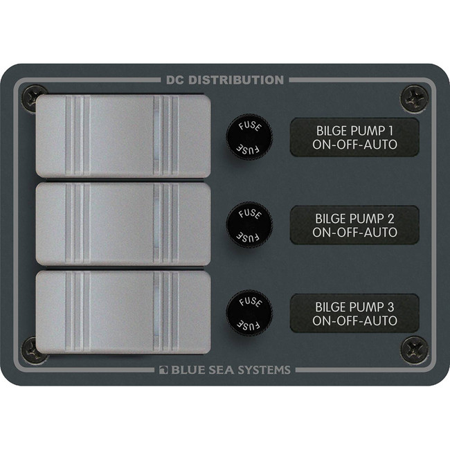 Blue Sea 8665 Contura 3 Bilge Pump Control Panel Blue Sea 8665 Contura 3 Bilge Pump Control Panel