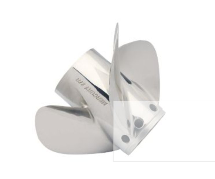 OEM Mercury Revolution X 4-Blade Stainless Steel Propeller 22" Pitch Right-Hand Rotation 48-8M0182950 8M0182950