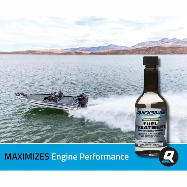 OEM Mercury Marine Quicksilver Quickare Gas Fuel Treatment Additive 12oz - 92-8M0047920