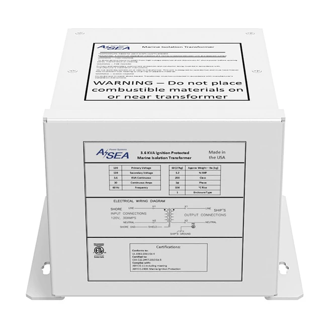 ASEA Power Systems 12 kVA Isolation Transformer - 634103 ASEA Power Systems 12 kVA Isolation Transformer - 634103