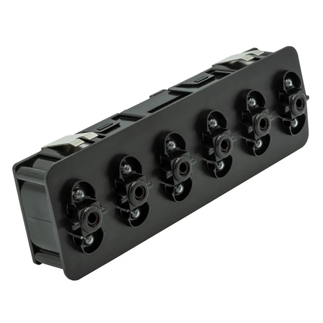Maretron VMM6 Contura® Series Digital Switch Module, 6 Rocker - No Actuators w/Right Switch 3-Position & Blue LEDs - A3801-6 Maretron VMM6 Contura® Series Digital Switch Module, 6 Rocker - No Actuators w/Right Switch 3-Position & Blue LEDs - A3801-6