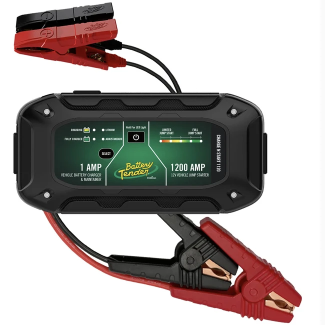Battery Tender Charge N Start 1120 1 Amp Battery Charger & 1200 Amp Jump Starter - 030-7012-WH