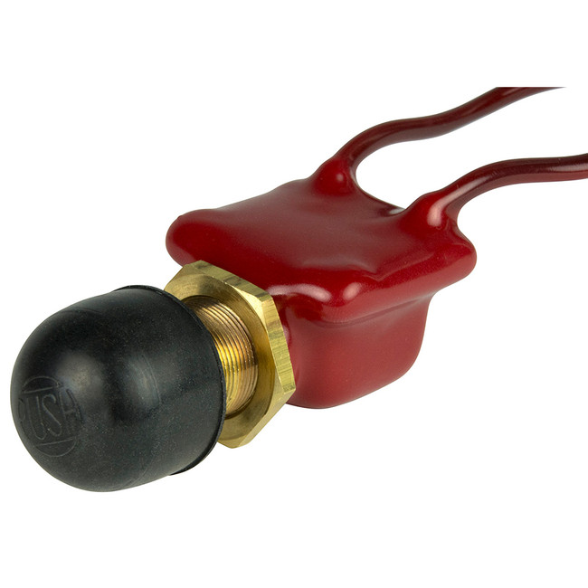 BEP 2-Position SPST PVC Coated Push Button Switch - OFF/(ON) - 1001506 BEP 2-Position SPST PVC Coated Push Button Switch - OFF/(ON) - 1001506