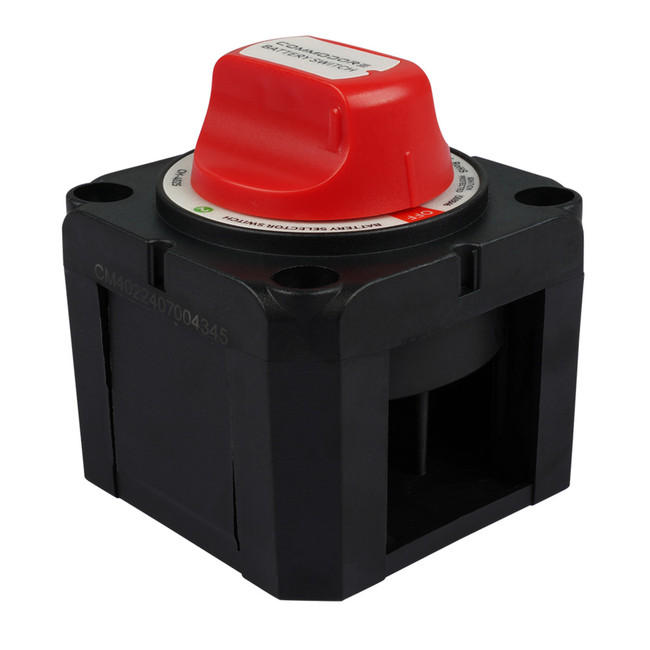 Commodore 4-Position Compact Dual Battery Selector Switch - CM-402S