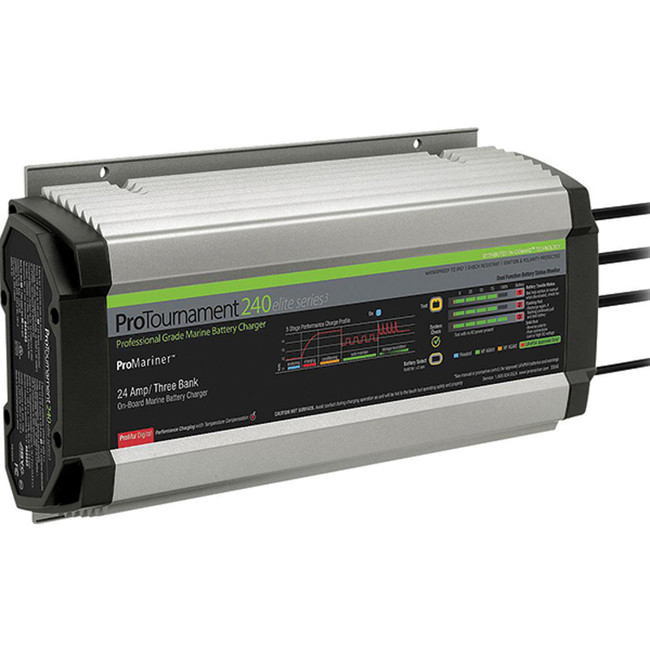 ProMariner ProTournament 240 Elite Series3 3-Bank On-Board Marine Battery Charger - 53243