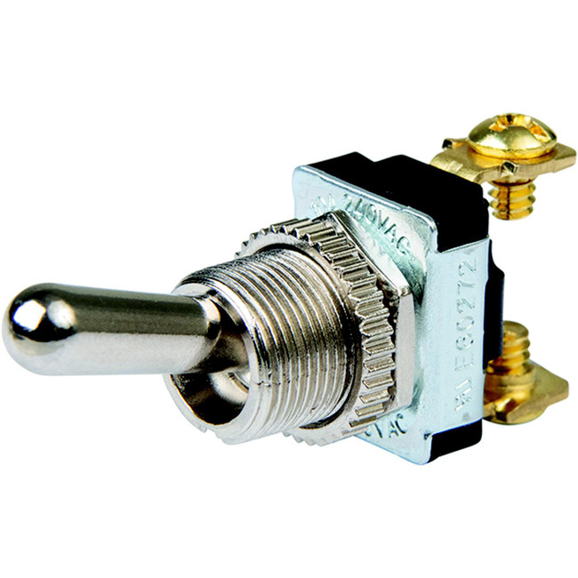 BEP SPST Chrome Plated Toggle Switch - 11/16" Handle - OFF/ON - 1002021 BEP SPST Chrome Plated Toggle Switch - 11/16" Handle - OFF/ON - 1002021