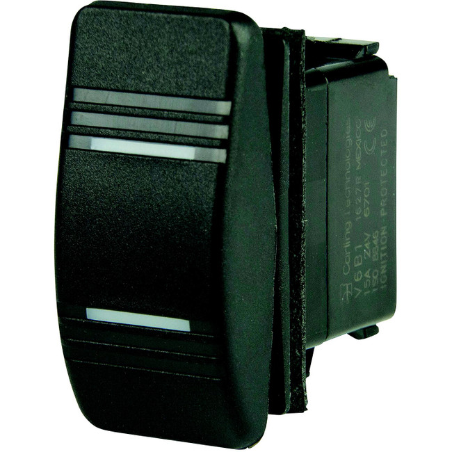 BEP SPDT Contura Switch - 2-Amber LEDs - ON/OFF/ON - 1001803