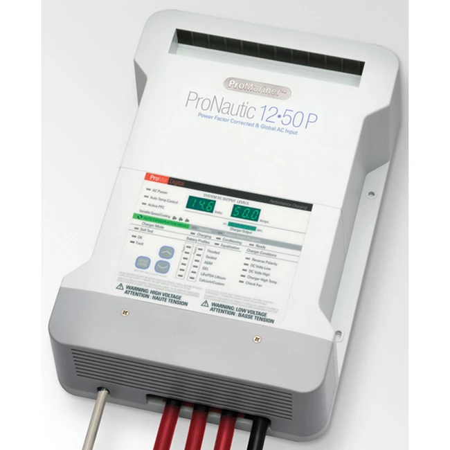 ProMariner ProNautic 1250P 50 Amp 3 Bank Battery Charger - 63150