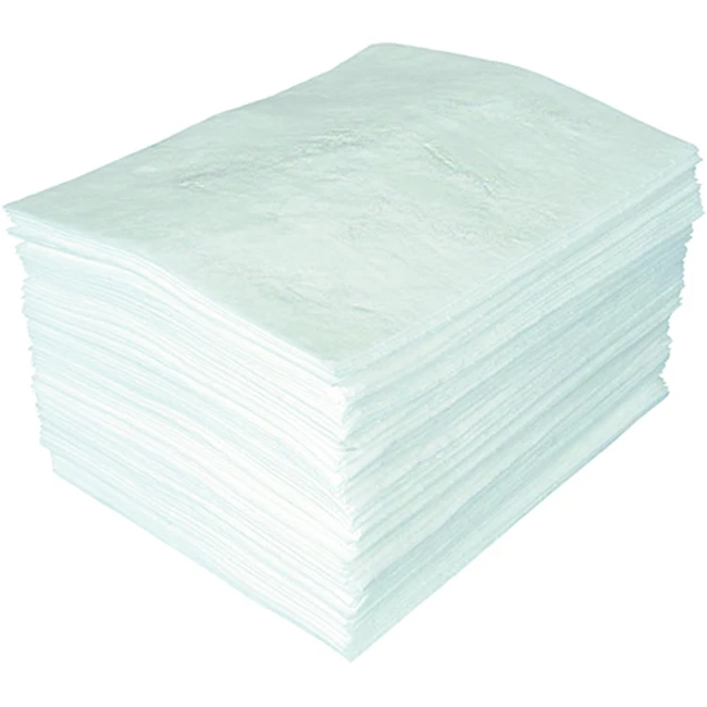 Buffalo Recycled Light Weight Oil Only Sorbent Pads (200 Per Pack) - 90851