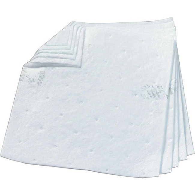 3M HP156 Oil Sorbent Pads, 100/Bag - 7000001941