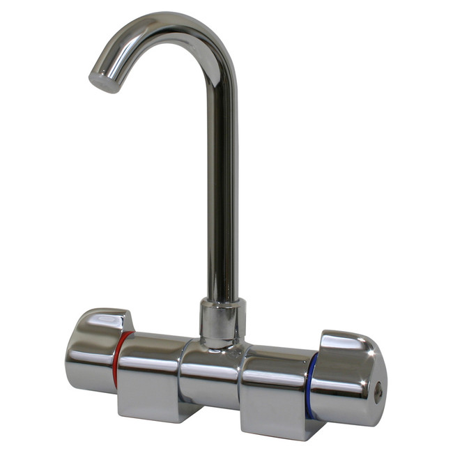 Scandvik Chrome Folding Spout Mixer - 10474P