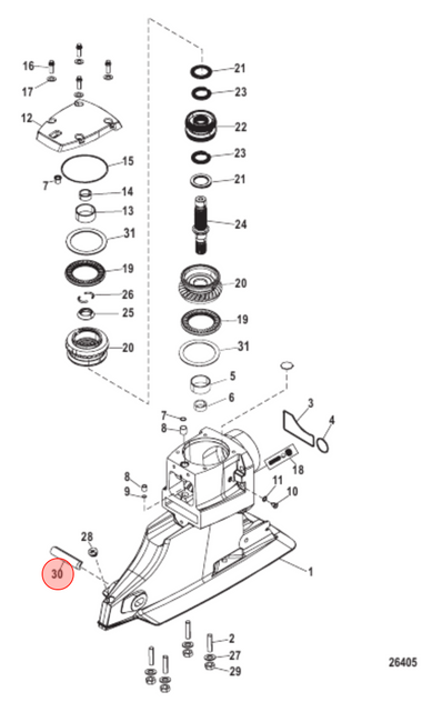 OEM MerCruiser Bravo Trim Limit Spacer Insert 808006 OEM MerCruiser Bravo Trim Limit Spacer Insert 808006