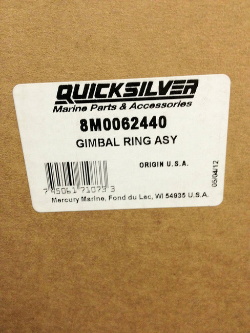 OEM MerCruiser Bravo Magnum Gimbal Ring (use with senders) 822374A14 8M0062440 OEM MerCruiser Bravo Magnum Gimbal Ring (use with senders) 822374A14 8M0062440
