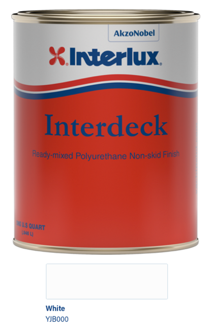Interlux Interdeck No-Skid Deck Paint- White- Quart YJB000/QT