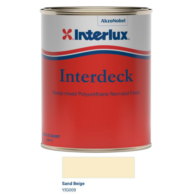 Interlux Interdeck No-Skid Deck Paint- Sand Beige- Quart YJG009/QT Interlux Interdeck No-Skid Deck Paint- Sand Beige- Quart YJG009/QT