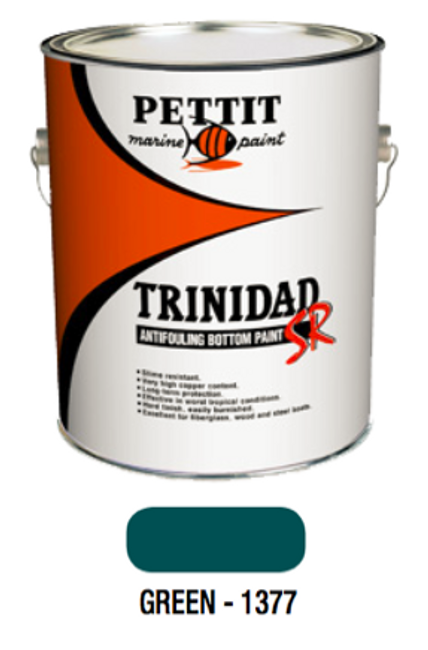 Pettit Trinidad SR Antifouling Bottom Paint- Green- Gallon 1377 1137706 Pettit Trinidad SR Antifouling Bottom Paint- Green- Gallon 1377 1137706