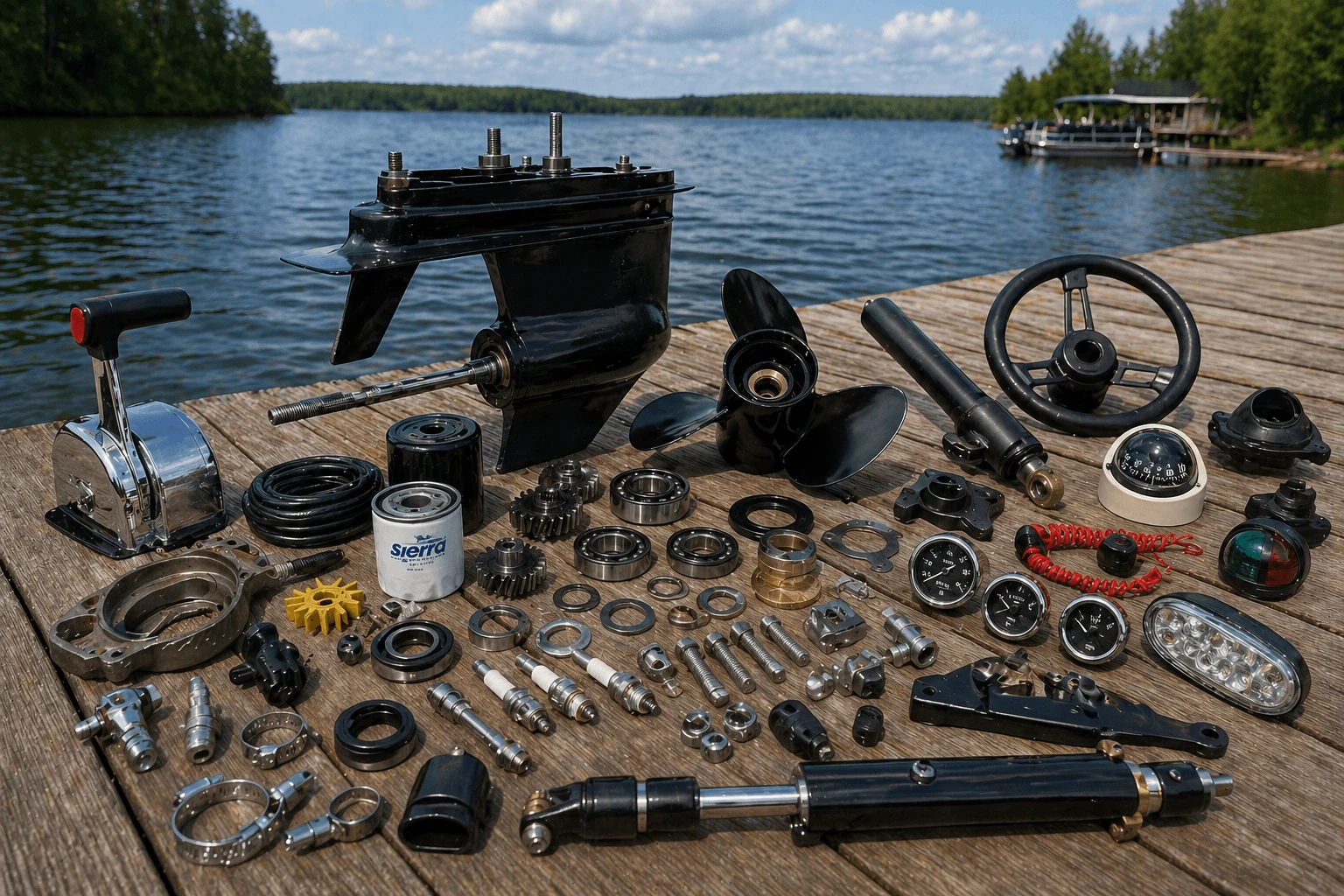 Marine parts and boating supplies