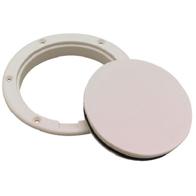 Plage - ホックテープウラケ プルオーバー Seachoice Pry-Up Deck Plate-8 Artic White 39541 - PowerBoatSupply