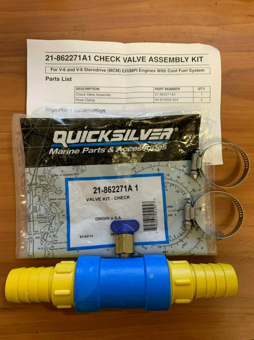 OEM Mercury MerCruiser Quicksilver V6 V8 Check Valve Assembly Kit 21