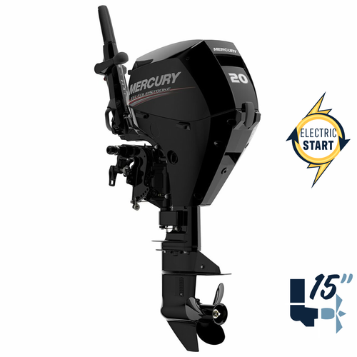 New Mercury 20EH EFI 15" Shaft Electric Start Four Stroke Tiller