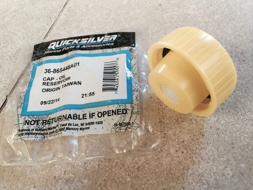 OEM MerCruiser Mercury Trim Pump Oil Reservoir Yellow CAP 36-865448A01