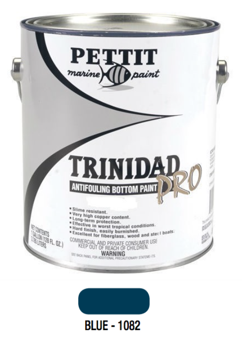 【5月】ペリロコ Pettit Trinidad Pro Antifouling Bottom Paint- Blue- Gallon 1082