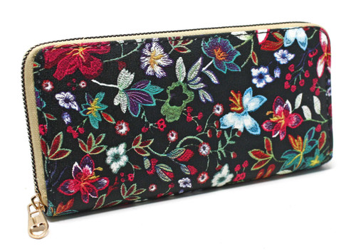 Poppy & Lily Floral Wallet Clutch - Colorful