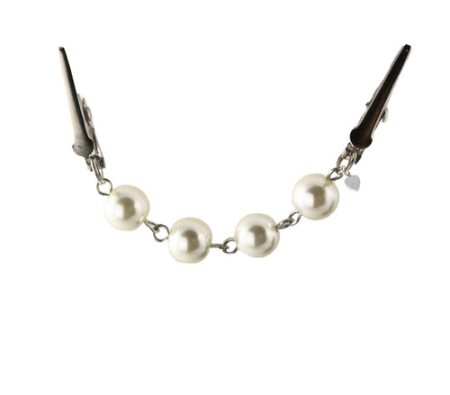Sweater Guard Pearls with Slim Clip - Free Organza Gift Bag