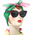 Square 60s Sunglasses Womens Vintage Fashion Style Retro Shades