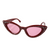 Glitter Cat Eye Sunglasses Womens Vintage Fashion Style Retro Shades