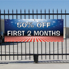 50 Percent Off First Two Months Banner - Patriotic