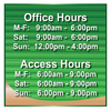 Office Hours Self Storage Sign