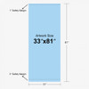 Supreme Retractable Banner Stand - 33" wide