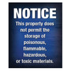 No Hazardous Materials Sign