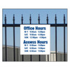 Office and Access Hours Sign