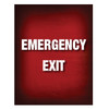 Emergency Exit Sign - 7" x 9" Dibond