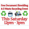 Free Document Shredding Yard Signs