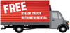 Free Use of Our Truck with Rental Sign