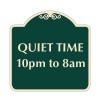 Quiet Time Hours Sign 18" x 18"