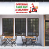 Take out and Delivery Restaurant Banners